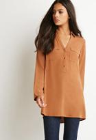 Forever21 Flap-pocket Shirt Dress
