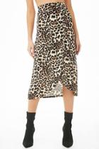 Forever21 Leopard Print Wrap Skirt
