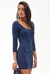 Forever21 Leopard Print Bodycon Dress
