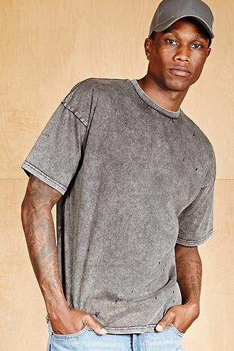Forever21 Quintin Co. Distressed Tee