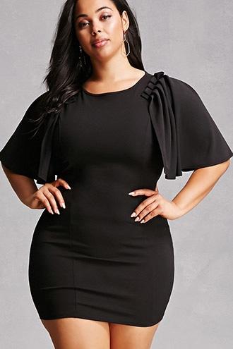 Forever21 Plus Size Cape Sleeve Dress