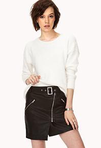 Forever21 Moto Babe Faux Leather Skirt