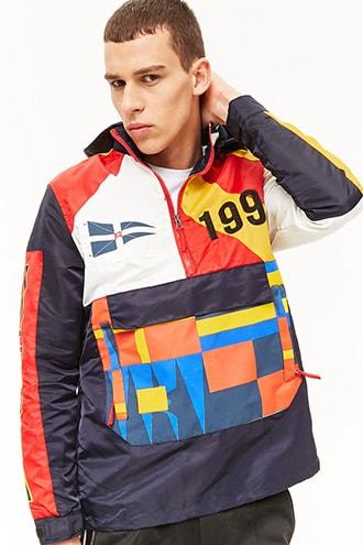 Forever21 Reason Flag Anorak Jacket