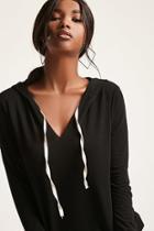 Forever21 Lightweight Raw-cut Hoodie