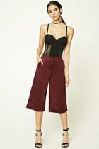 Forever21 Women's  Faux Suede Culottes