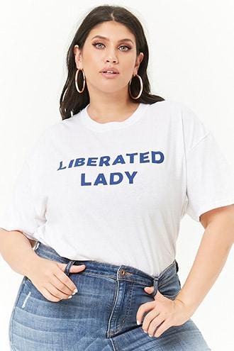 Forever21 Plus Size The Style Club Liberated Lady Tee