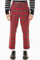 Forever21 Mickey Mouse Tartan Plaid Ankle Pants