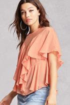 Forever21 Illusion Flounce Top