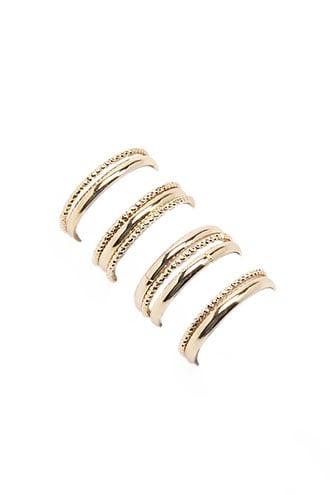 Forever21 Etched & Solid Ring Set