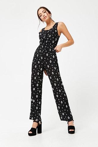 Forever21 Geo Print Jumpsuit