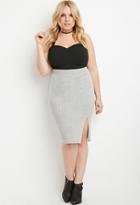 Forever21 Plus Ribbed Pencil Skirt