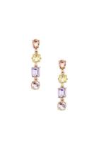 Forever21 Multicolor Faux Gem Drop Earrings