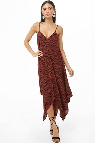 Forever21 Zebra Print Swim Cover-up Dress