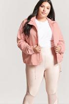 Forever21 Plus Size Zip-front Hooded Jacket