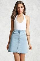 Forever21 Button-down Denim Skirt