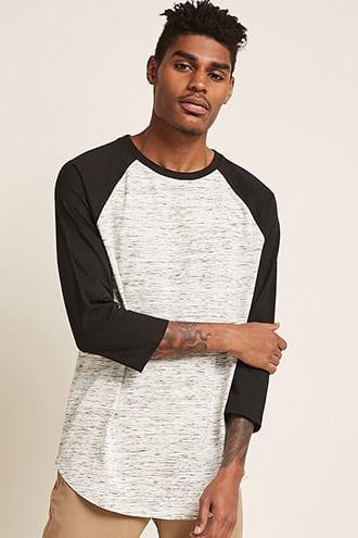 Forever21 Marled Raglan Tee