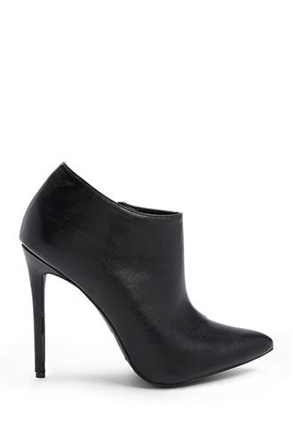 Forever21 Faux Leather Stiletto Booties
