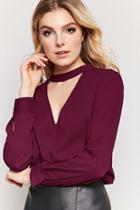 Forever21 Mock Neck High-low Top