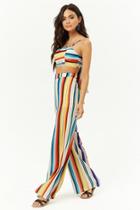 Forever21 Multistriped Tie-back Cami & Palazzo Pants Set