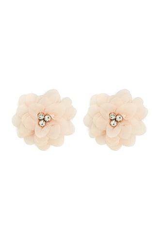 Forever21 Oversized Floral Applique Earrings