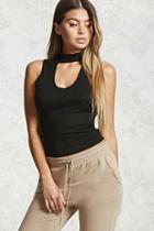 Forever21 Ribbed Knit Choker Top