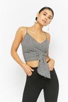 Forever21 Gingham Wrap Crop Cami