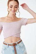 Forever21 Off-the- Shoulder Crop Top