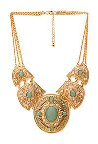Forever21 Western Redux Faux Stone Necklace