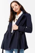 Forever21 Belted Double-breasted Coat