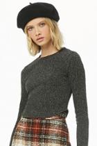 Forever21 Ribbed Knit Curved-hem Top