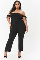 Forever21 Plus Size Strapless Wide-leg Jumpsuit
