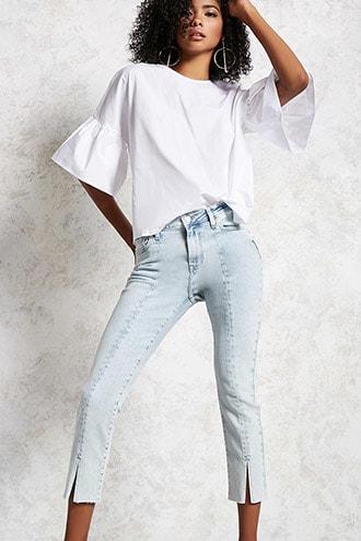 Forever21 Cropped Skinny Jeans