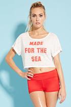 Forever21 Women's  Active Made For The Sea Tee