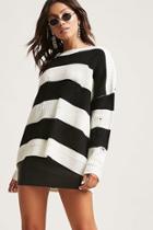 Forever21 Distressed Stripe Sweater