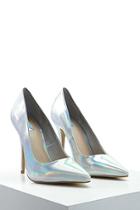 Forever21 Metallic Pointed Pumps
