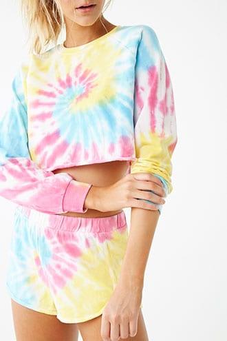 Forever21 Active Tie-dye Crop Top