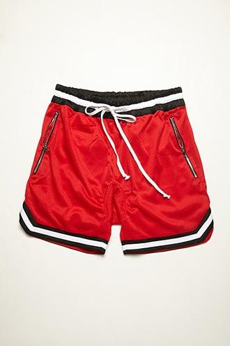 Forever21 Crysp Striped-trim Basketball Shorts