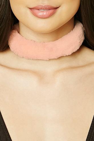 Forever21 Faux Fur Wrap Choker