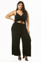 Forever21 Plus Size Ruched Cutout Cami Jumpsuit