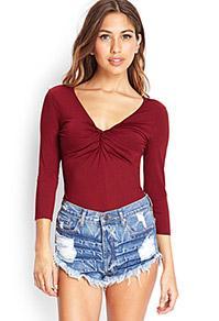 Forever21 Cutout-back Knotted Top