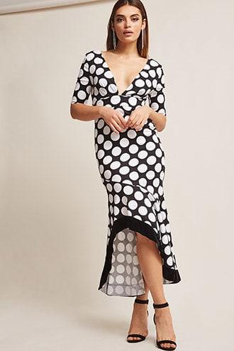Forever21 Polka-dot High-low Dress