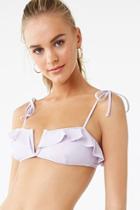 Forever21 Ruffle-trim V-wire Bralette Bikini Top