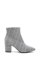 Forever21 Glen Plaid Ankle Booties