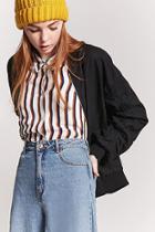 Forever21 Linen-blend Bomber Jacket