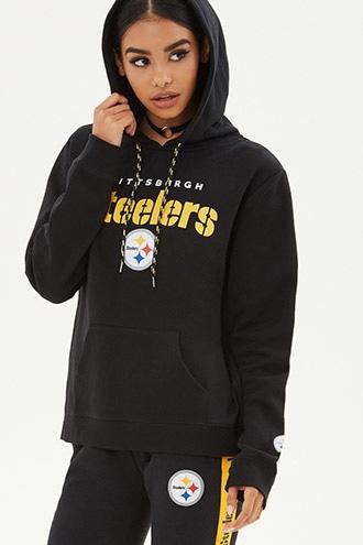 Forever21 Women's  Nfl Steelers Fleece Hoodie