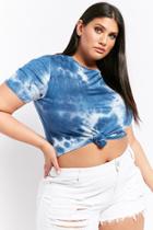 Forever21 Plus Size Tie-dye Knotted Tee