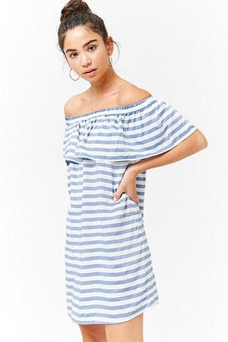 Forever21 Striped Flounce Dress