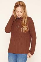 Forever21 Women's  Amber Ribbed Knit Sweater