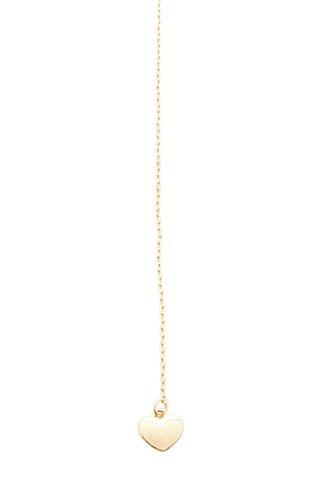 Forever21 Heart Charm Layered Drop Chain Necklace