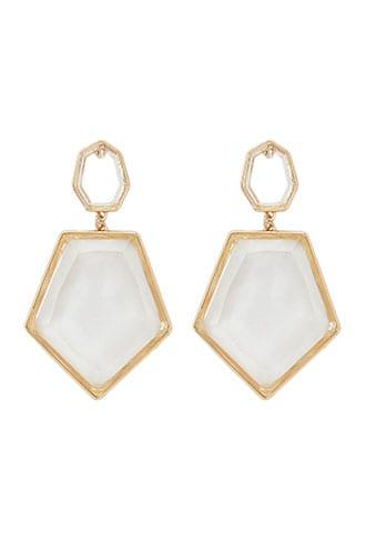 Forever21 Tiered Clear Drop Earrings